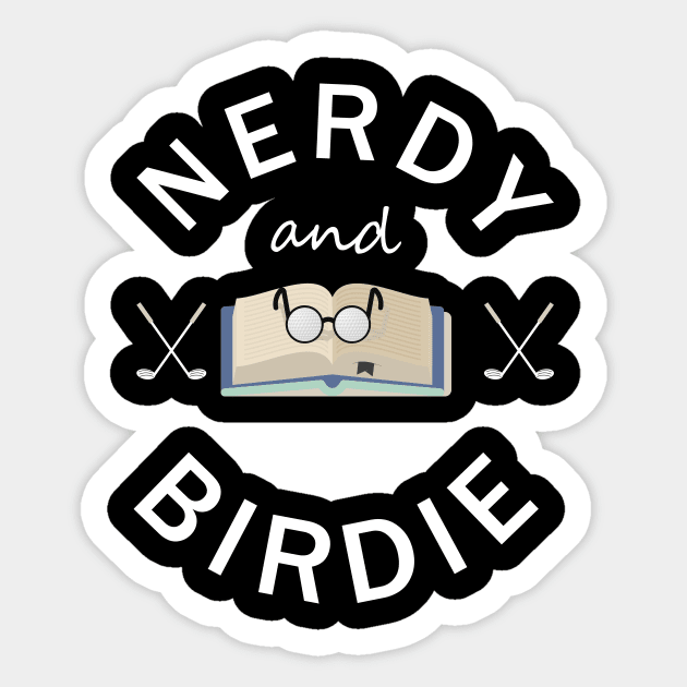 Nerdy and birdie Sticker by Shahba
